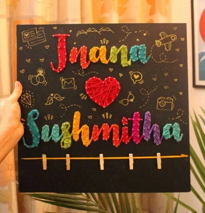 Heart Love Name Personalized String Art - WeGift