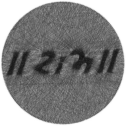 Religious Symbol Thread Art – Personalized Spiritual Artwork | Handcrafted Monochrome Wall Art for Modern Homes - Stitch&Gift