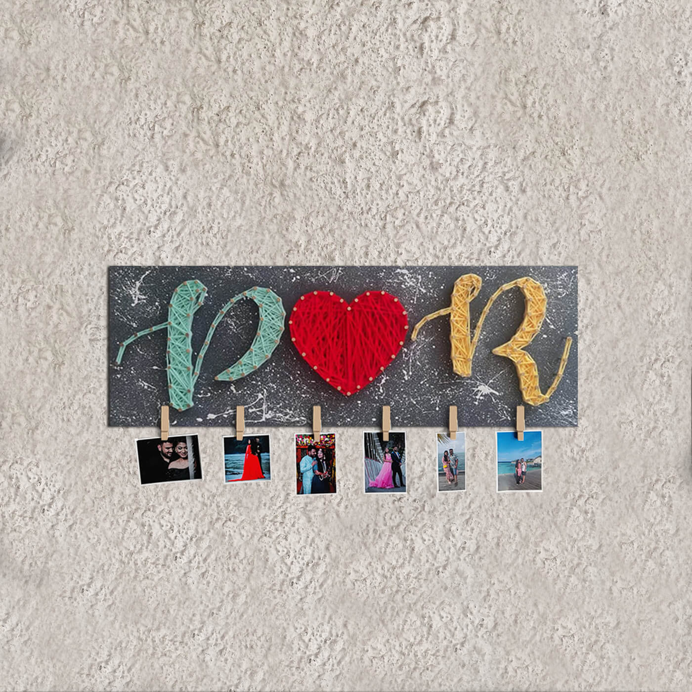 Couple Love String art Nameplate - WeGift