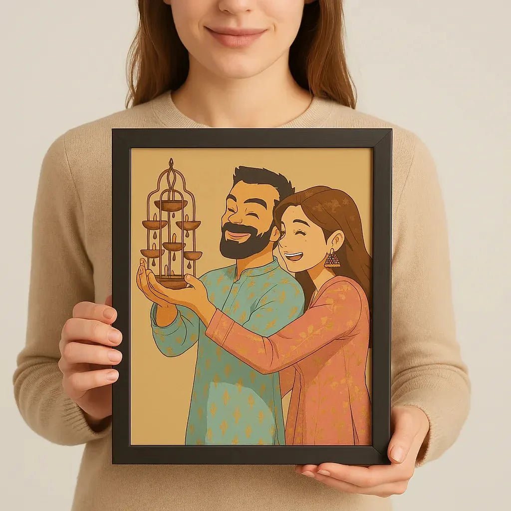 Custom Ghibli Style Portrait Frame – Personalized Anime Artwork - WeGift