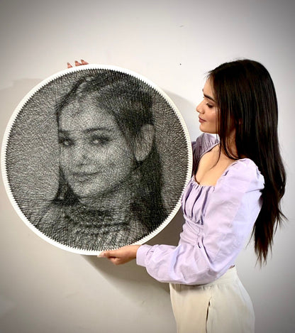 Custom String Art Portrait from Photo | Handmade Personalized Gift - WeGift