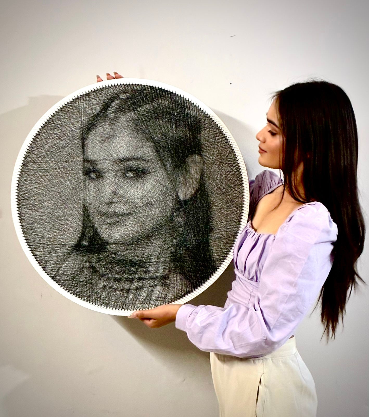Custom String Art Portrait from Photo | Handmade Personalized Gift - WeGift