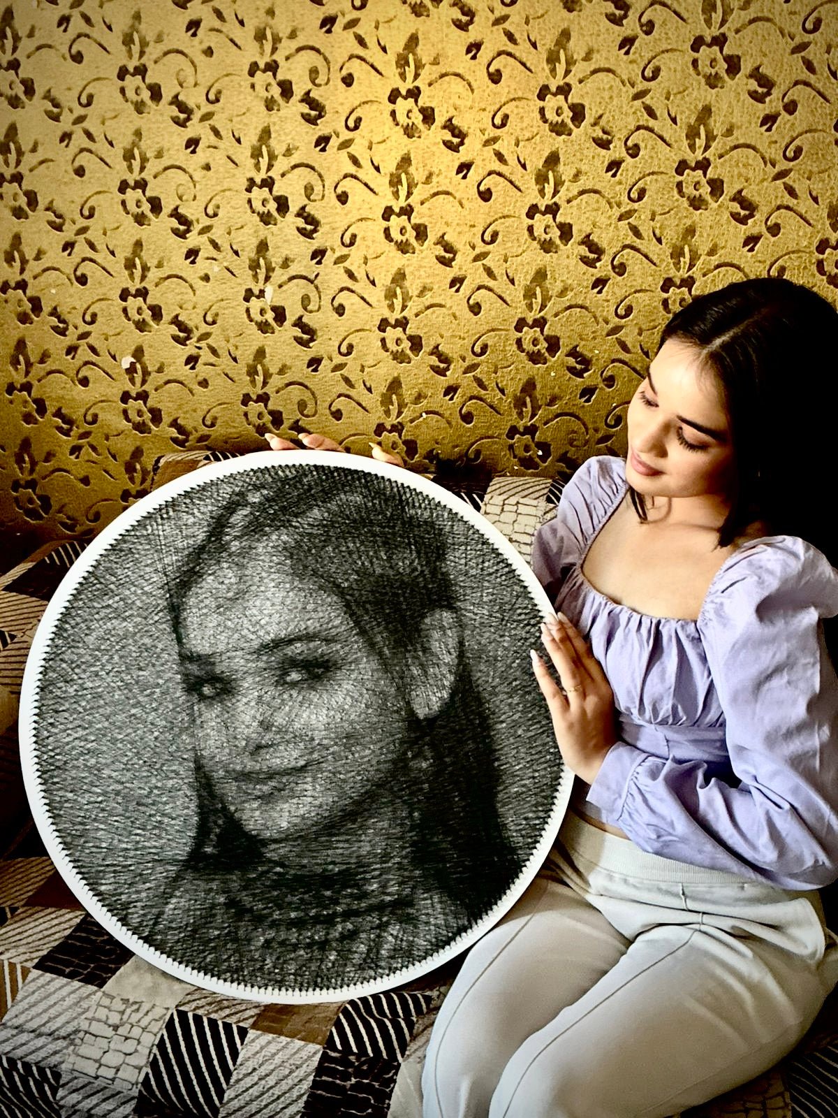 Custom String Art Portrait from Photo | Handmade Personalized Gift - WeGift