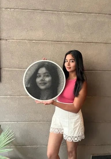Custom String Art Portrait: Personalized Gift & Handcrafted Wall Art - WeGift