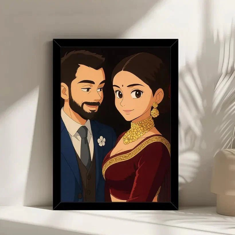 Customized Photo and Ghibli Effect Studio, Anime Style Frame, Ghibli Photo Frame Prints, Personalized Frame with Photo Upload, Customized Gift - WeGift