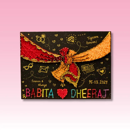 Gath Bandhan String art with name - WeGift