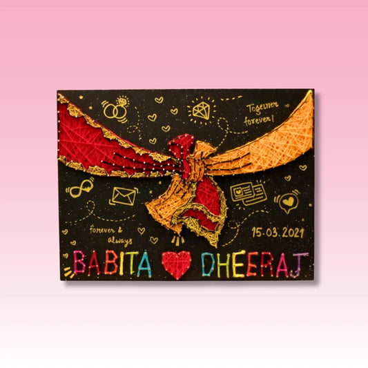 Gath Bandhan String art with name - WeGift