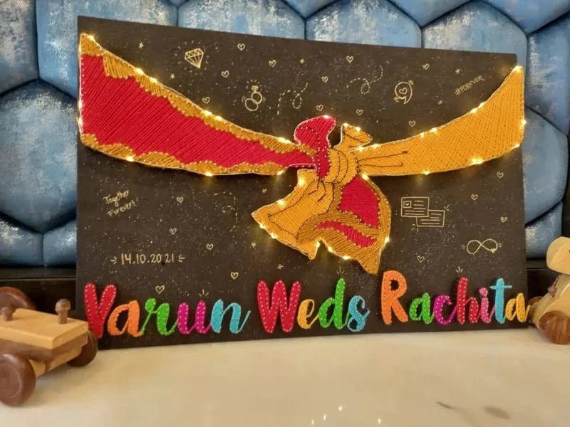 Gath Bandhan String art with name - WeGift