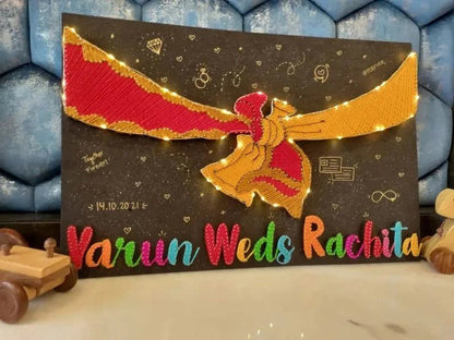 Gath Bandhan String art with name - WeGift