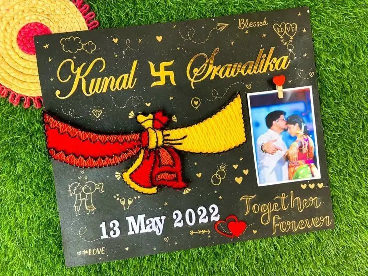 GathBandhan String Art With Couple Wedding Gift - WeGift