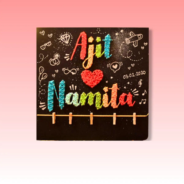 Heart Love Name Personalized String Art