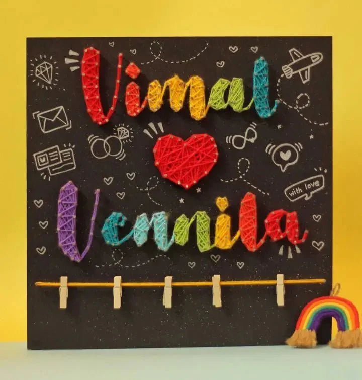 Heart Love Name Personalized String Art - WeGift