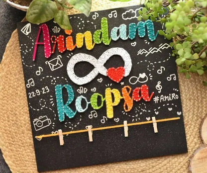Infinite Heart Name Custom String art - WeGift