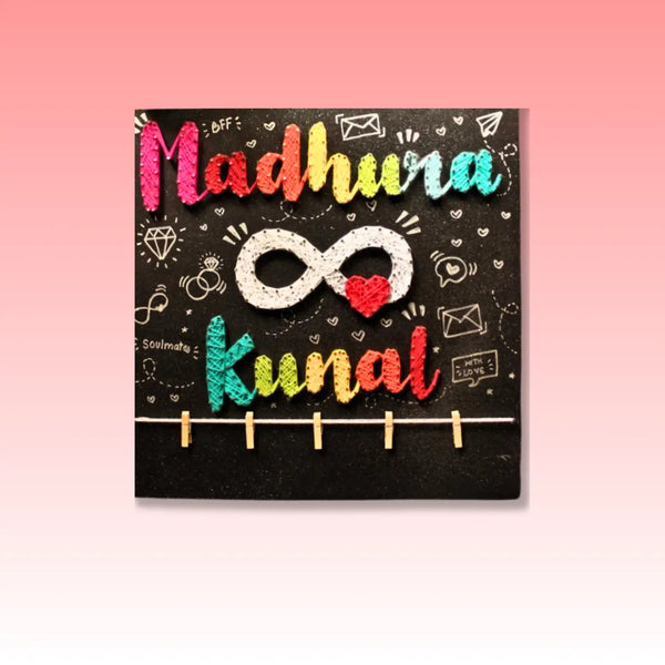 Infinite Heart Name Custom String art