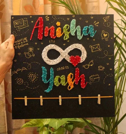 Infinite Heart Name Custom String art - WeGift