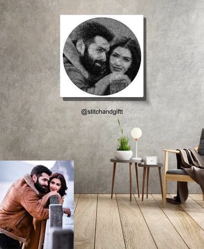 Romantic Customized Handmade String Art Gift for Couples Best for Wedding, Anniversary and Birthday - WeGift