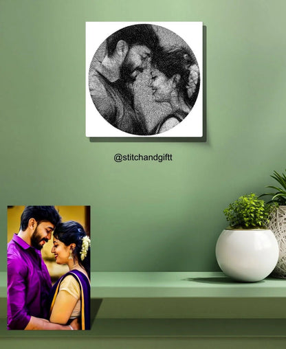 Romantic Customized Handmade String Art Gift for Couples Best for Wedding, Anniversary and Birthday - WeGift