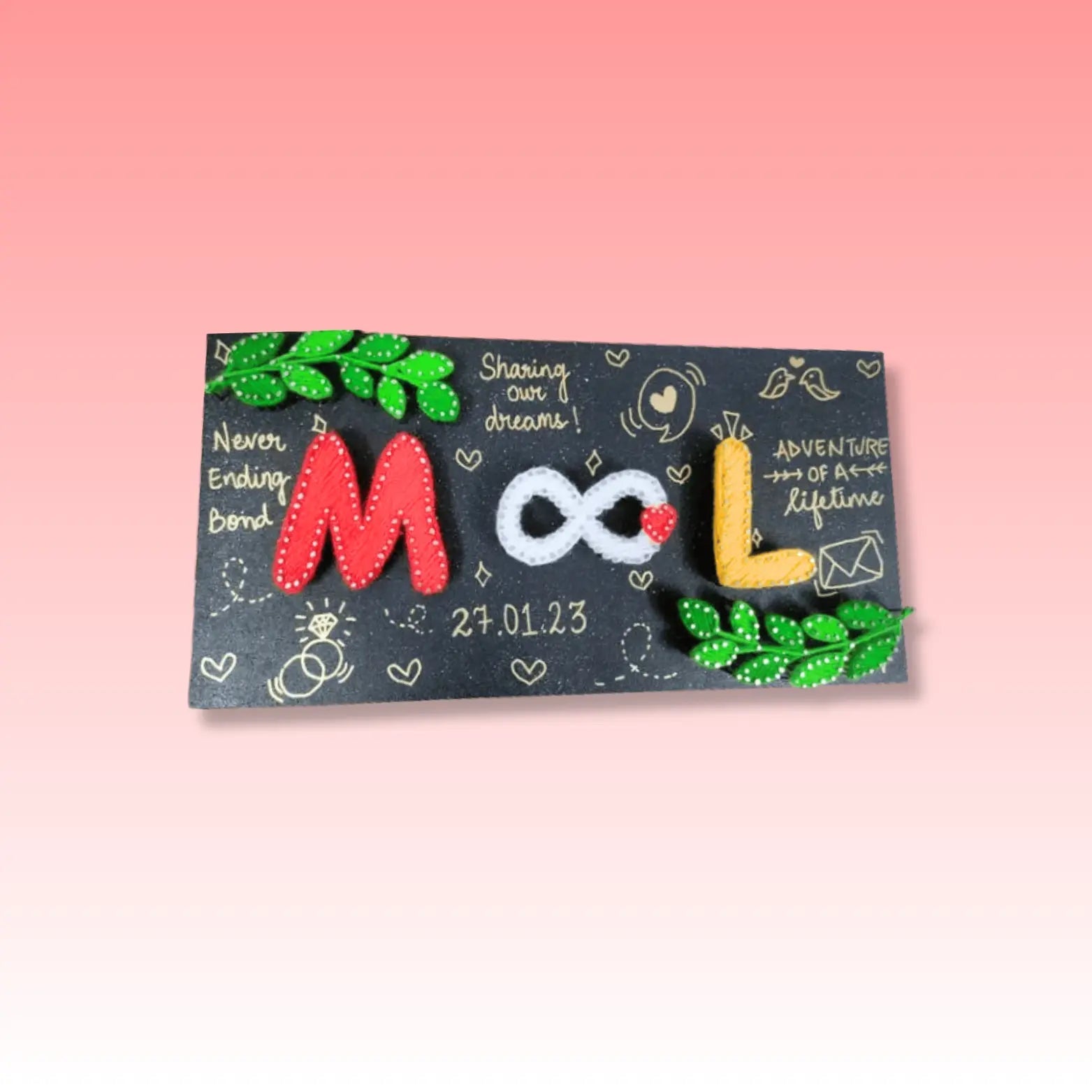 String art Nameplate for couple - WeGift