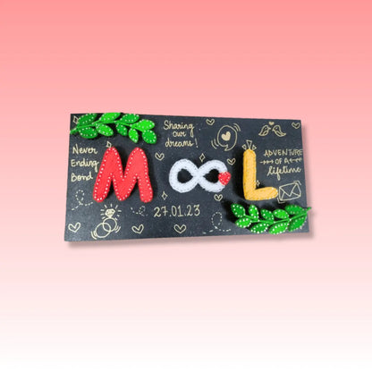 String art Nameplate for couple - WeGift