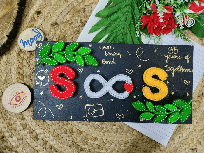 String art Nameplate for couple - WeGift