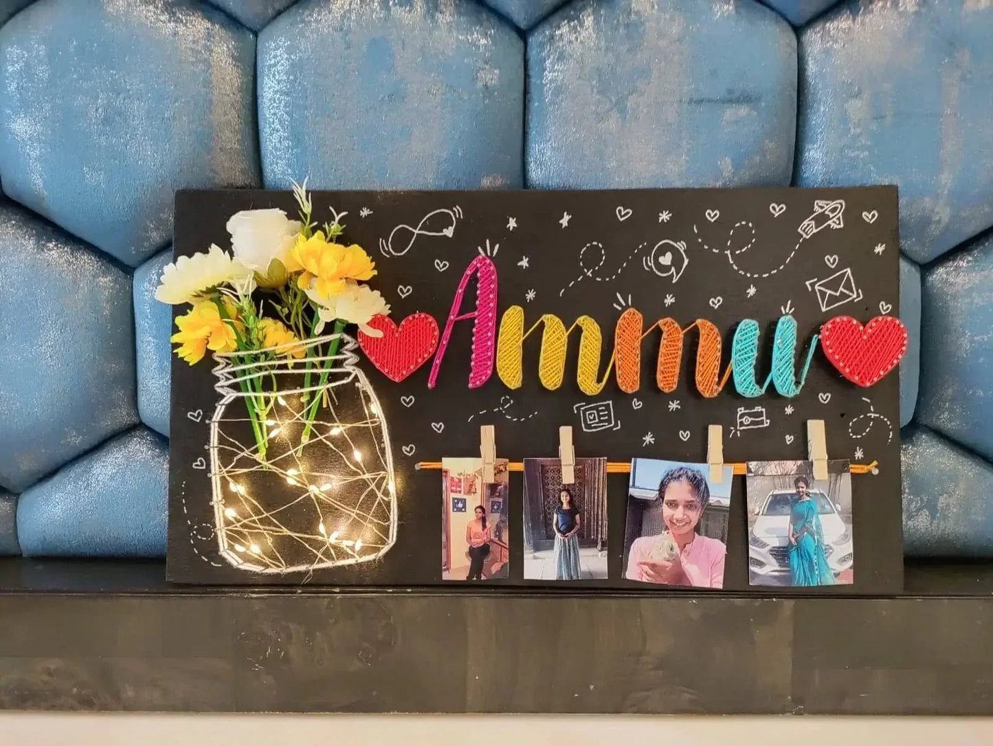 String art Nameplate for Loved Ones - WeGift