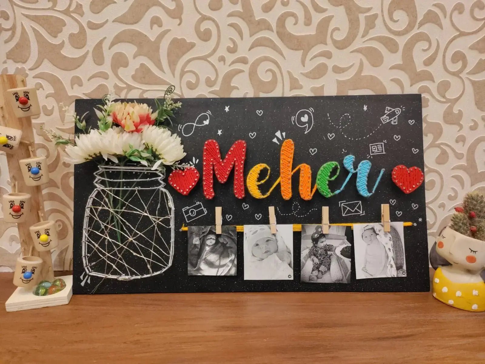String art Nameplate for Loved Ones - WeGift