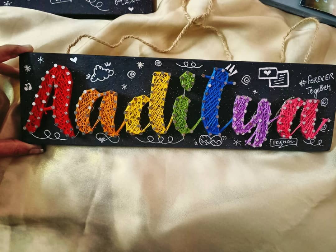 String art nameplate for loved ones - WeGift