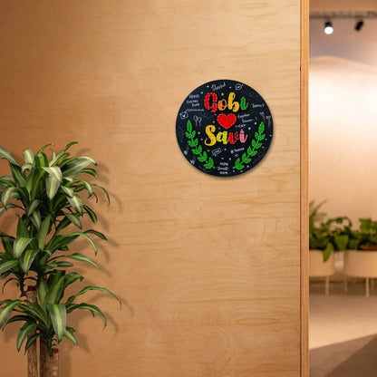 Two Names with Leafs: String art for Anniversary - WeGift